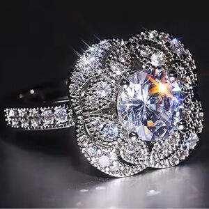 18k 2.5ct Art Deco Ring